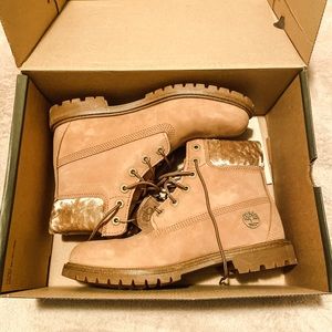New Timberland Velvet Waterproof Boots